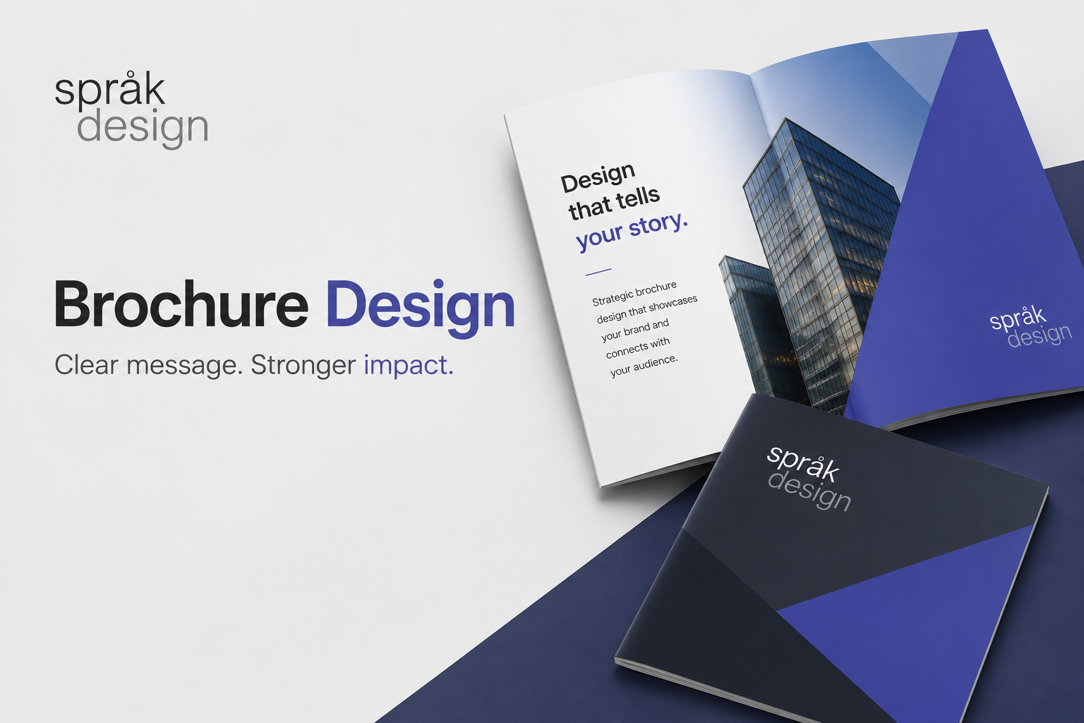 Professional brochure design services by Sprak Design