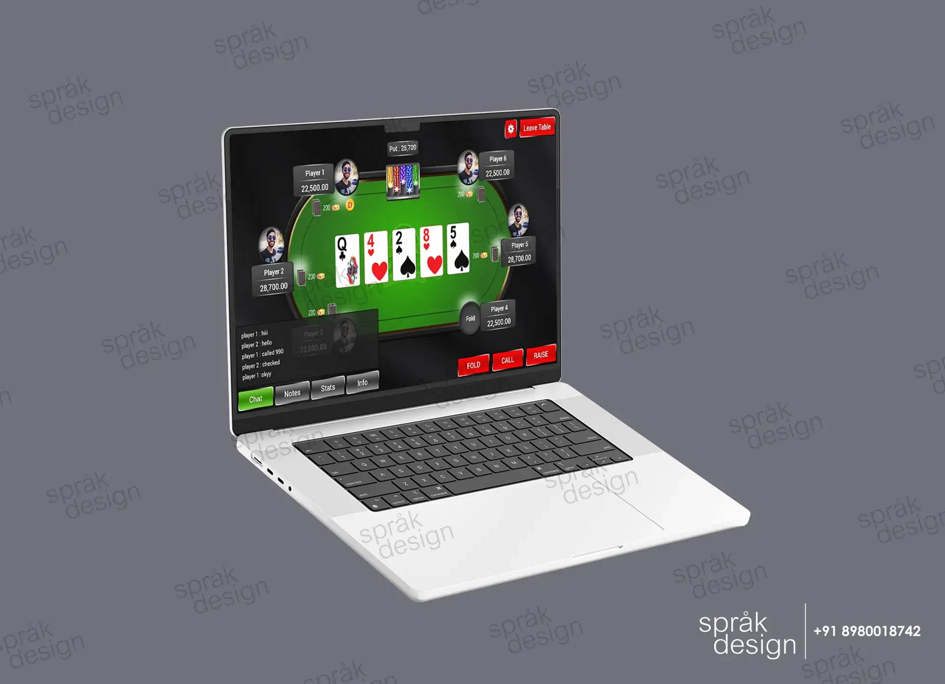 Crypto poker exchange web-UI UX Game-3