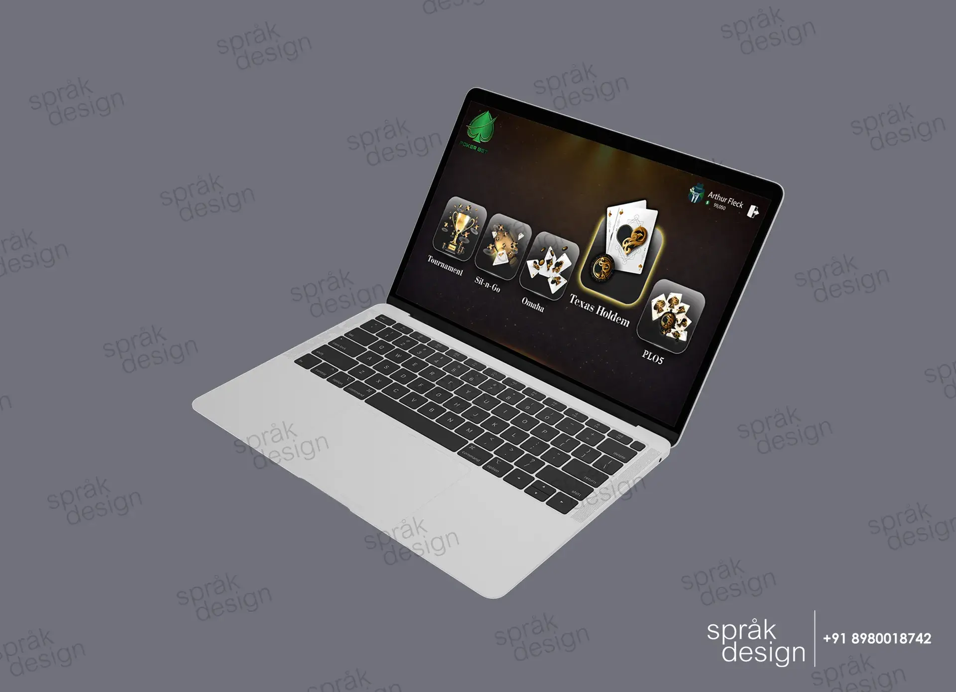 Poker Bet game-UI UX Game- 1