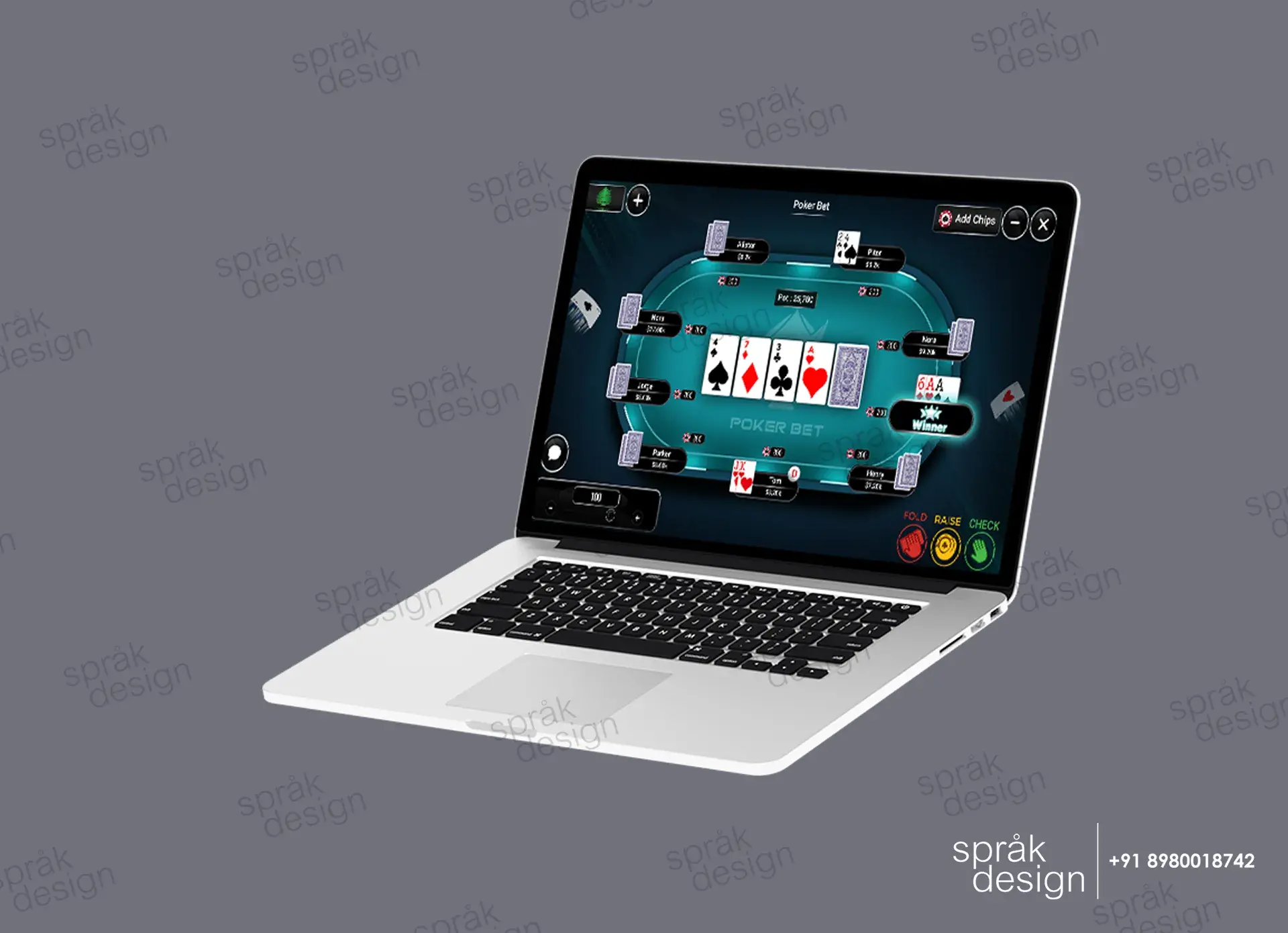 Poker Bet game-UI UX Game-4