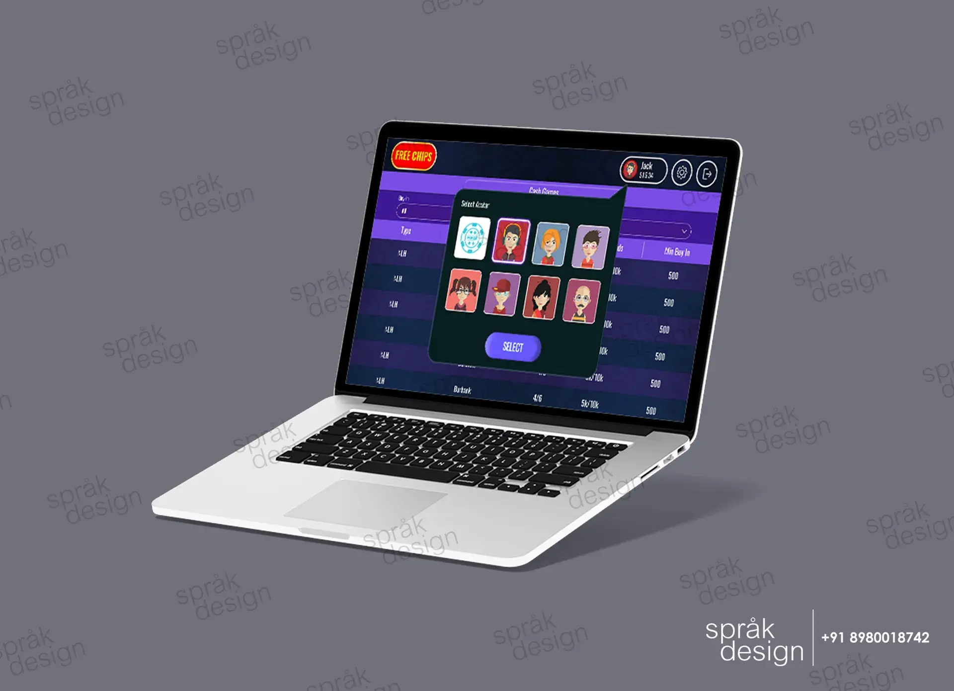 Yufa Poker-UI UX Game-1